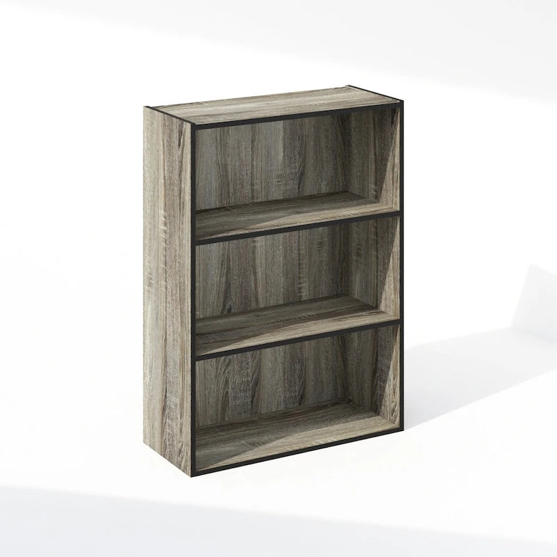 Étagère ouverte simple, bibliothèques, 3 niveaux