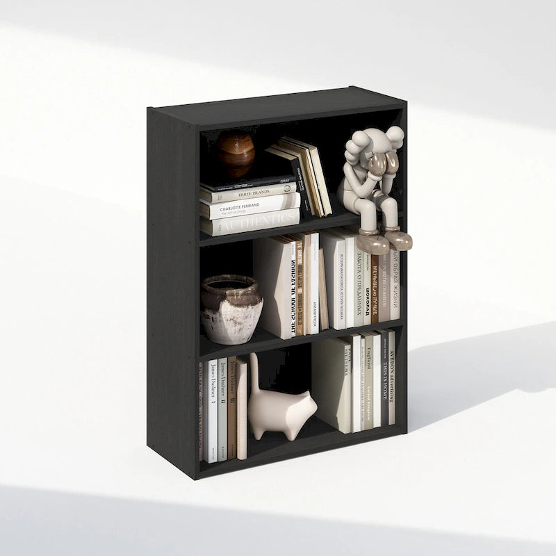 Étagère ouverte simple, bibliothèques, 3 niveaux