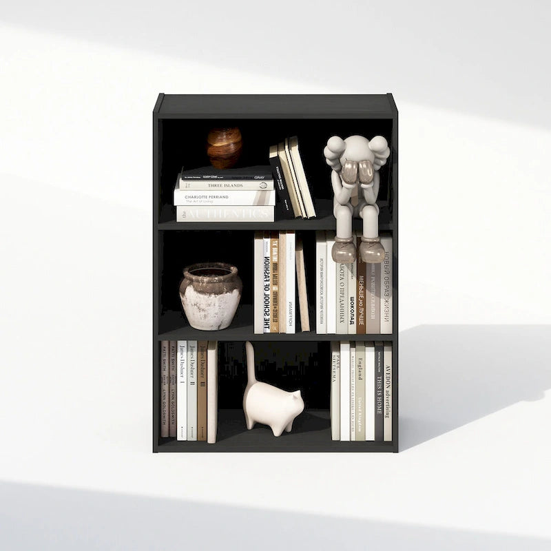 Étagère ouverte simple, bibliothèques, 3 niveaux