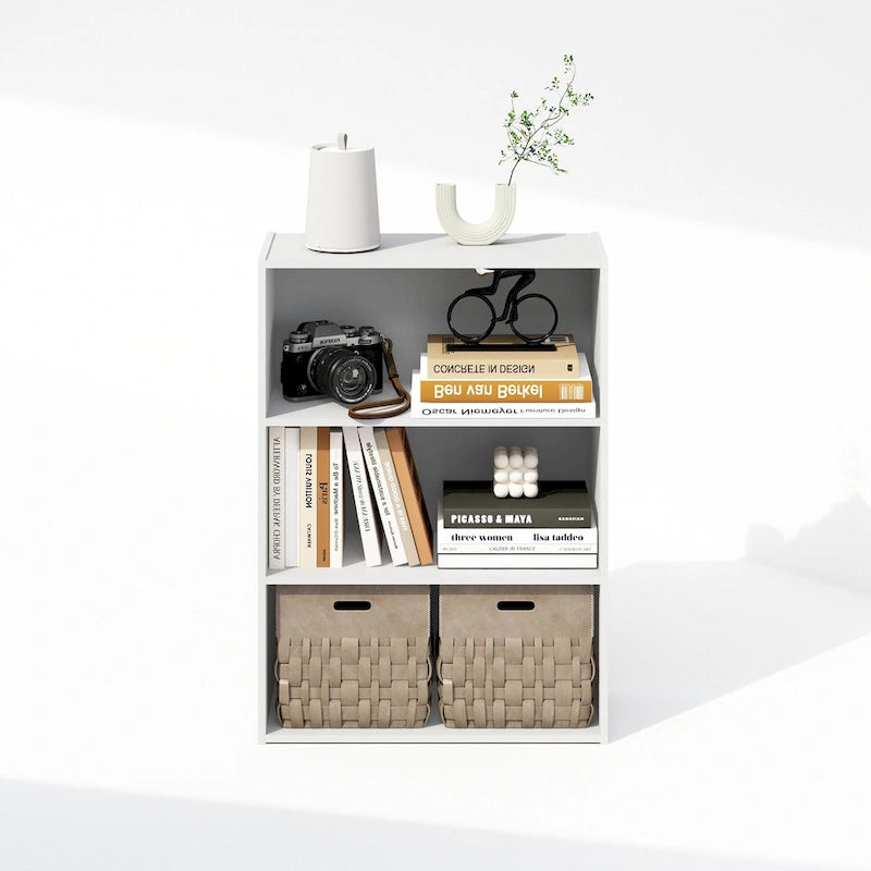 Étagère ouverte simple, bibliothèques, 3 niveaux