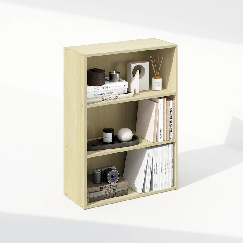 Étagère ouverte simple, bibliothèques, 3 niveaux