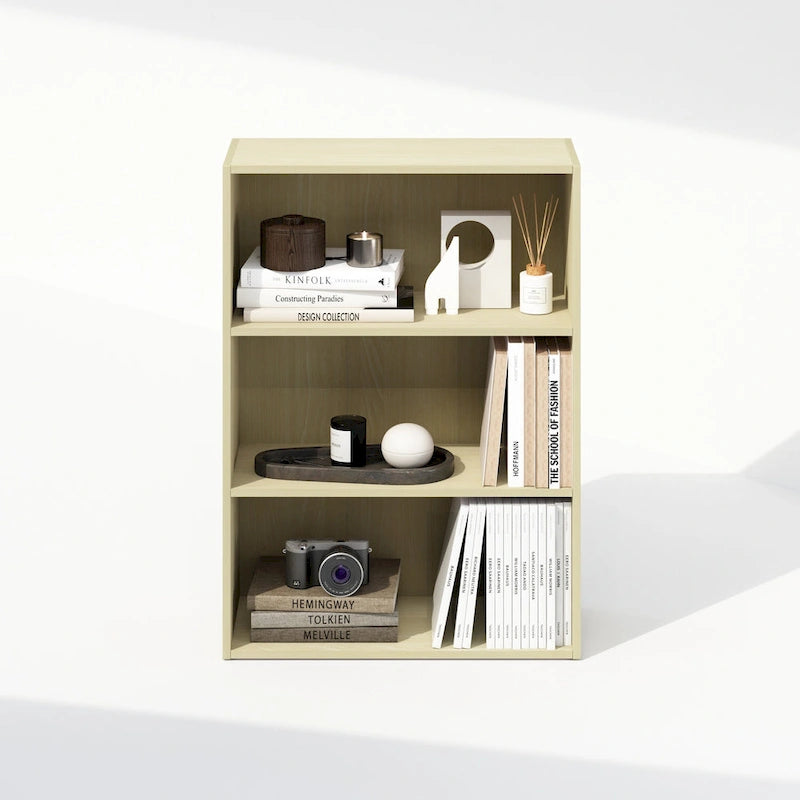Étagère ouverte simple, bibliothèques, 3 niveaux
