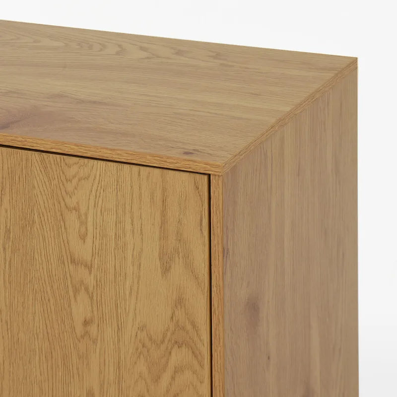 Meuble de rangement moderne avec 3 tiroirs et une étagère réglable pour salon, bureau, entrée