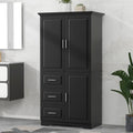 Grand meuble de rangement haut avec portes pour salle de bain/bureau, trois tiroirs - S.O.
