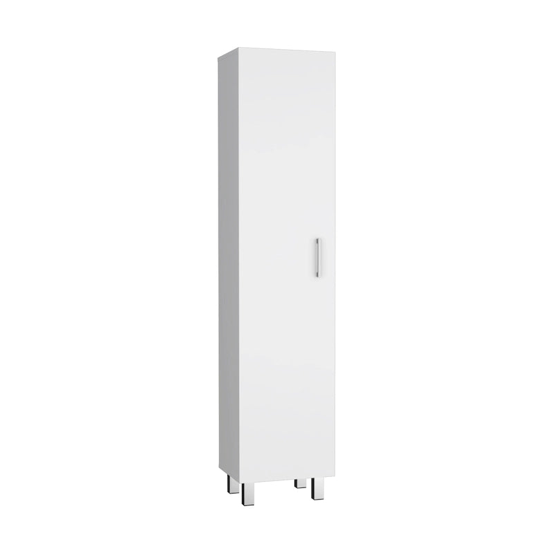 Armoire de rangement haute de 71 po à 5 tablettes pour balais