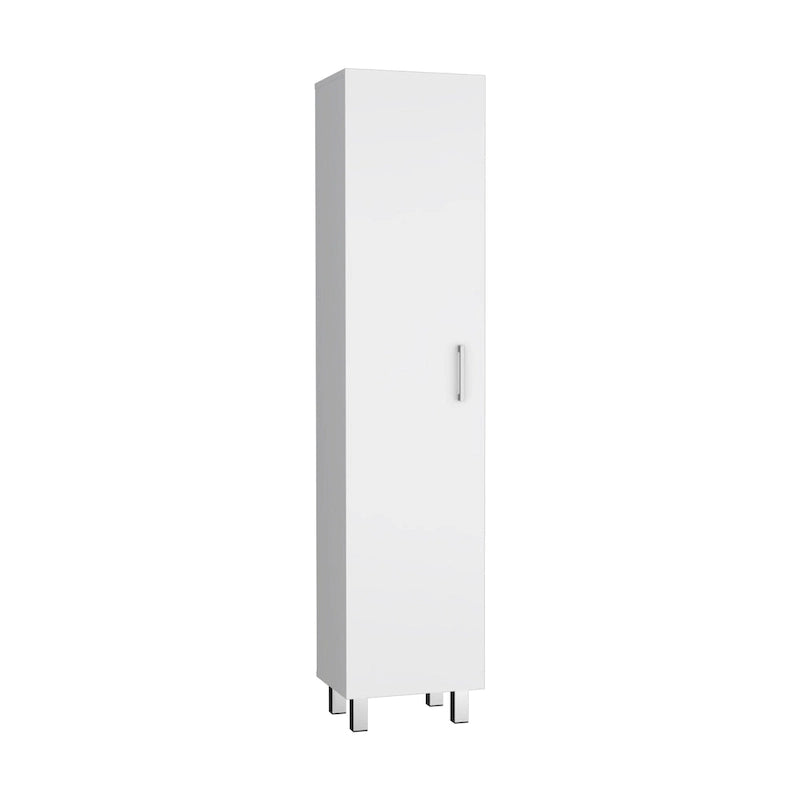 Armoire de rangement haute de 71 po à 5 tablettes pour balais