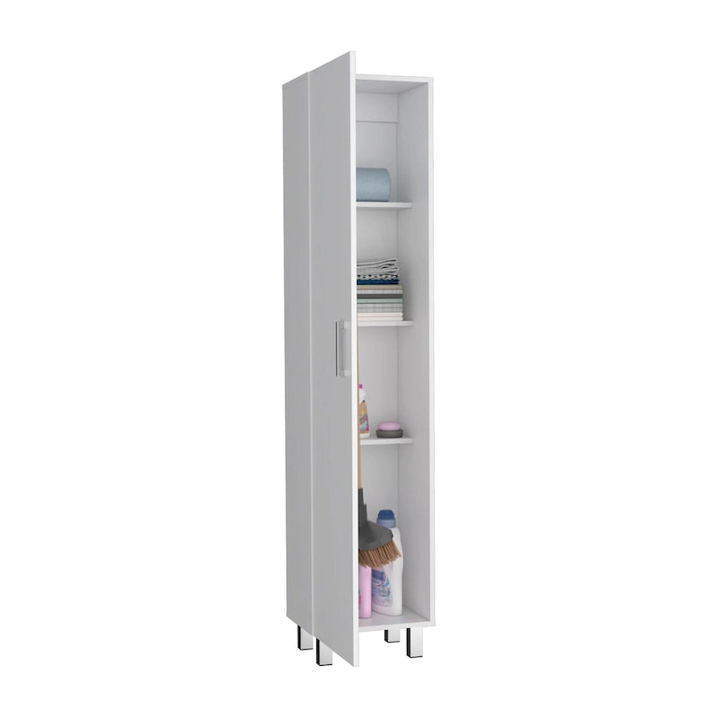 Armoire de rangement haute de 71 po à 5 tablettes pour balais