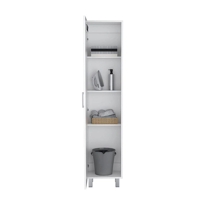 Armoire de rangement haute de 71 po à 5 tablettes pour balais