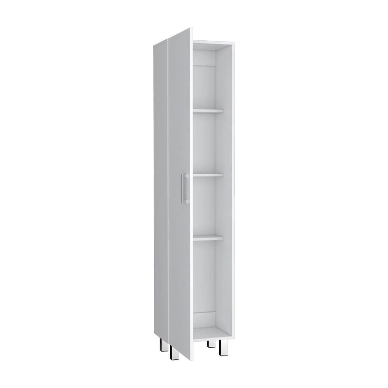 Armoire de rangement haute de 71 po à 5 tablettes pour balais