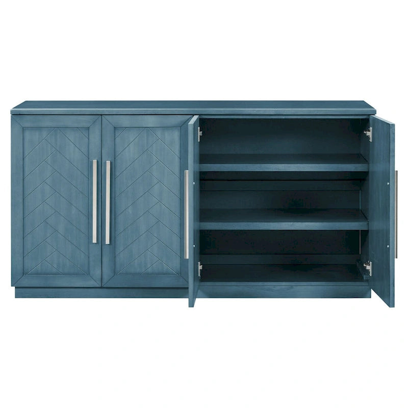 Bahut à 4 portes Grand espace de rangement Armoire de buffet - N/A