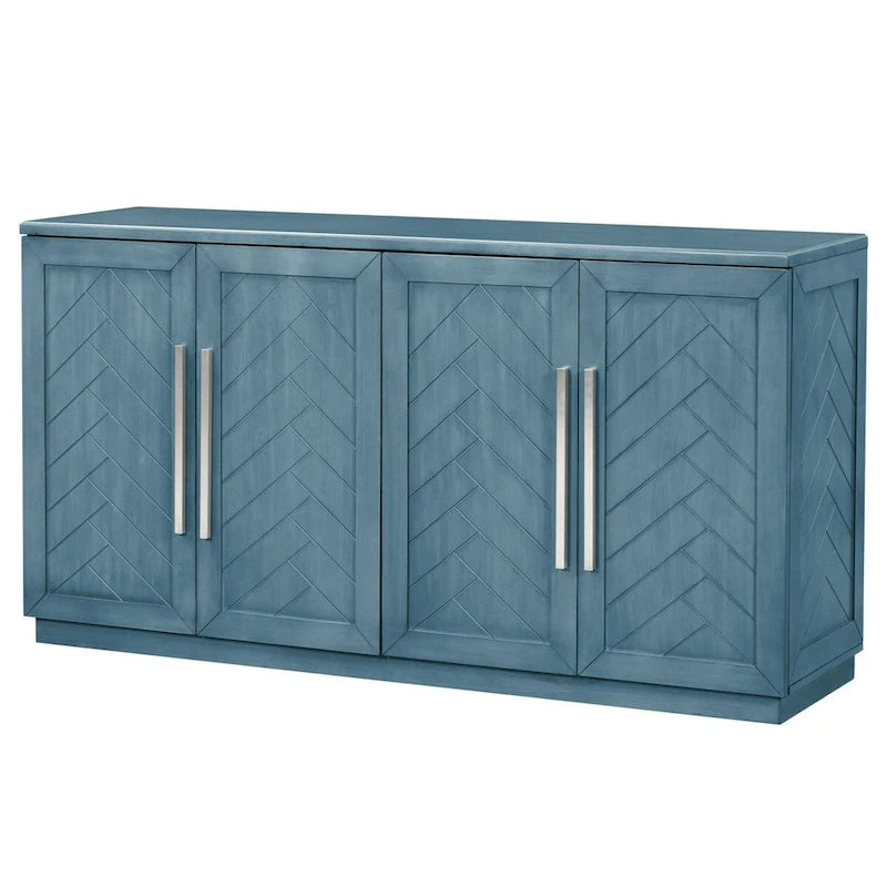 Bahut à 4 portes Grand espace de rangement Armoire de buffet - N/A