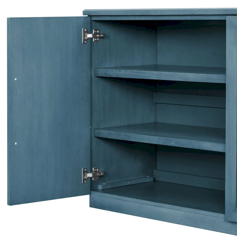 Bahut à 4 portes Grand espace de rangement Armoire de buffet - N/A