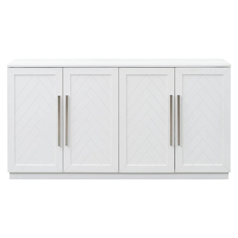 Bahut à 4 portes Grand espace de rangement Armoire de buffet - N/A