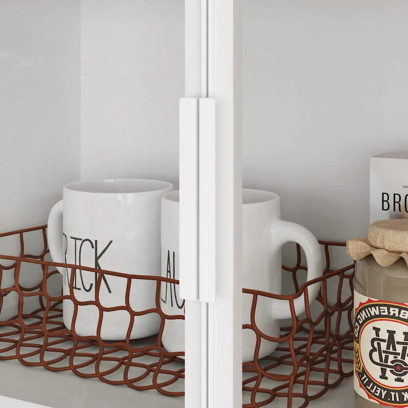 Buffet et Vitrine Modulaires - Design Modulaire en Blanc Impeccable