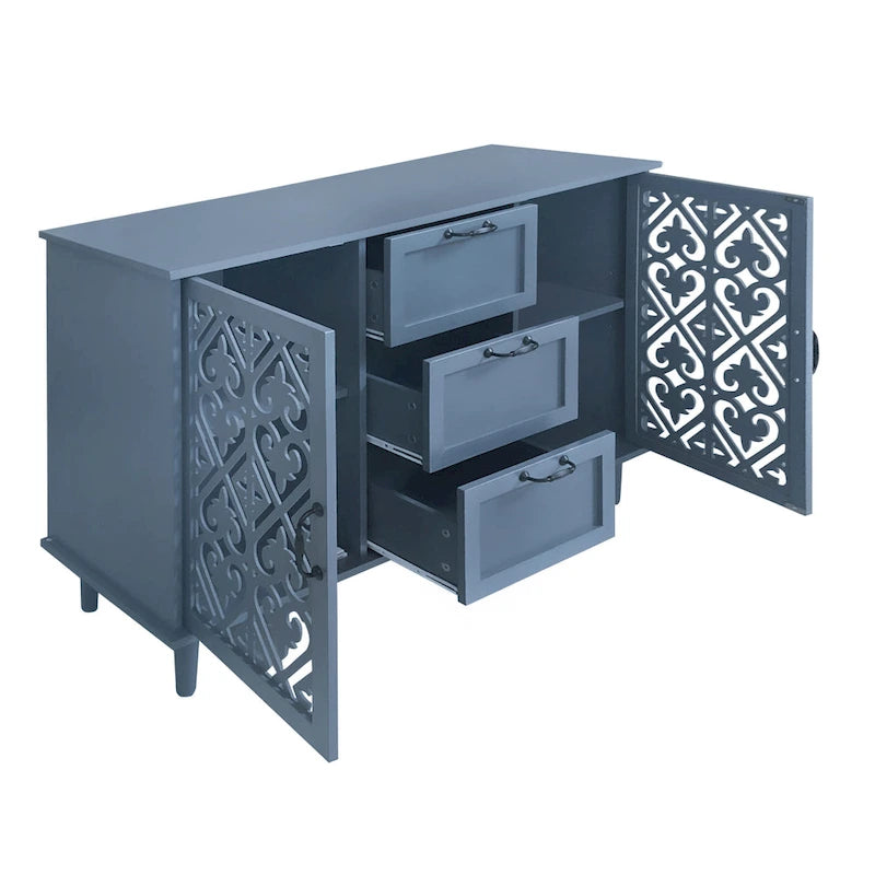 Buffet 2 portes 3 tiroirs