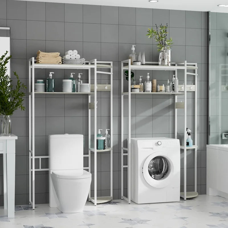 Meuble de rangement pour WC, étagère au-dessus des toilettes, organiseur pour machine à laver