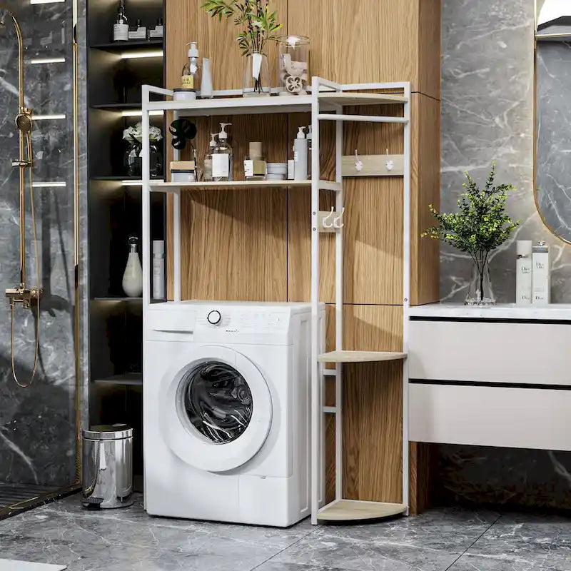 Meuble de rangement pour WC, étagère au-dessus des toilettes, organiseur pour machine à laver