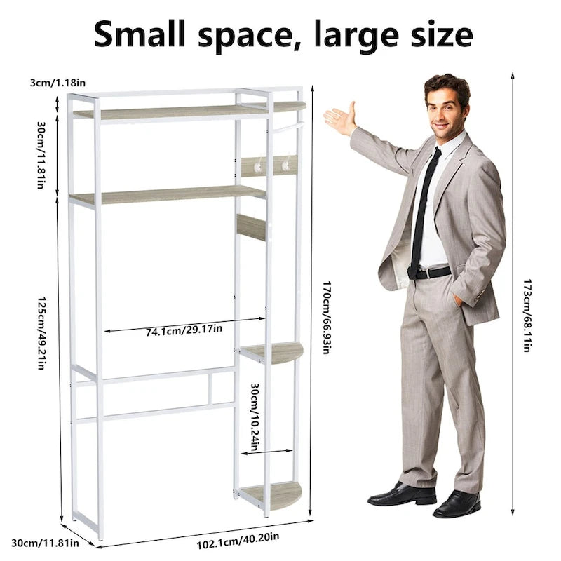 Meuble de rangement pour WC, étagère au-dessus des toilettes, organiseur pour machine à laver