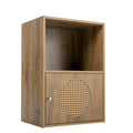 Meuble de rangement pour salle de bain, petit meuble de rangement, casier en rotin, meuble à 1 porte